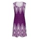 thumbnail image 4 of vestido casual de mujer vestido de verano vestido lencero vestido fruncido diario cita salir moda correa básica sin mangas ajuste holgado morado oscuro / m, 4 of 5