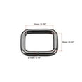 thumbnail image 2 of 20x16mm Rectangle Buckles Iron Electroplated Light Black 20 Pack, 2 of 5