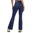 thumbnail image 4 of ValueVibe Flared Leggings for Women Bootcut Yoga Pants High Waisted Tummy Control Stretch Workout Leggings, Blue 2XL, 4 of 6