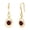 01-garnet, variant on 925 Sterling Silver Infinity Opal Dangle Earrings for Women Yellow Gold Plated with October Birthstone