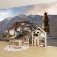 thumbnail image 6 of Wallpaper tibet sunset ancient chinese architectures Peel and Stick Wall Murals 100"H x 144"W Removable PVC Wall Paper Self-Adhesive Wall Paintings Art Decor for Bedroom Living Room, 6 of 7