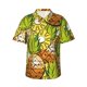 thumbnail image 1 of Balery Tropical Summer Fruit Camisas hawaianas de manga corta para hombre, camisas playeras de corte holgado, camisas de vacaciones con botones,Medium, 1 of 7
