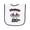 White and Navy, variant on Inktastic USA Patriotic Happy 250th Baby Terry Cloth Bib