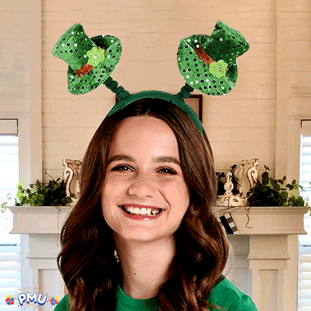 PMU St. Patrick's Day Headwear Decorations and Party Supplies - Green Leprechaun Hat Boppers - Irish Costume, Party Accessory (1/pkg) Pkg/1