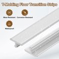 thumbnail image 3 of 2.9Ft x 0.31" T-Molding Floor Transition Strips, Flat Divider Strip, Silver, 3 of 6