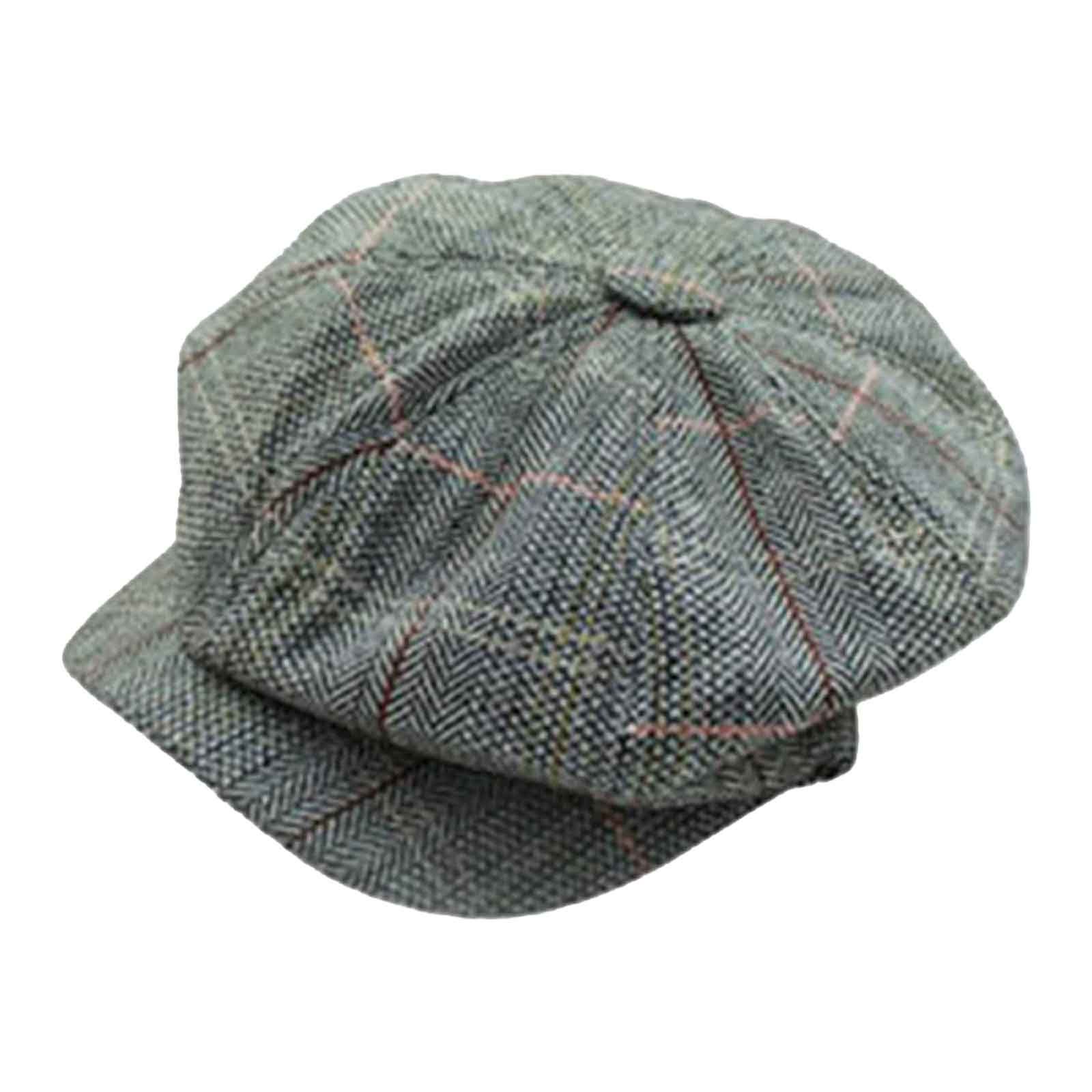 6432 Women Newsboy Hat Octagonal Beret Hat (polyester, Grey) Womens Newsboy Cap Summer Beret Cap 8 Panels Vintage Cabbie  main image 3