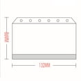 thumbnail image 2 of 12PCS Binder Pockets A5 A6 A7 Binder Zipper Folders for 6-Ring Notebook Binder Transparent Loose Leaf Pouch Document Filing Bags, 2 of 6