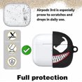 thumbnail image 4 of Case for Airpods 3 3rd Generation Cute Soft Silicone 3D Funny Fun Character for Air pod 3 (2021) Cover Kawaii Fashion Designer Cartoon Ring Kits Cases, 4 of 4
