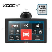 XGODY  X4 9'' Portable GPS Navigation Touchscreen Auto Car Truck HGV Map SAT NAV Bluetooth