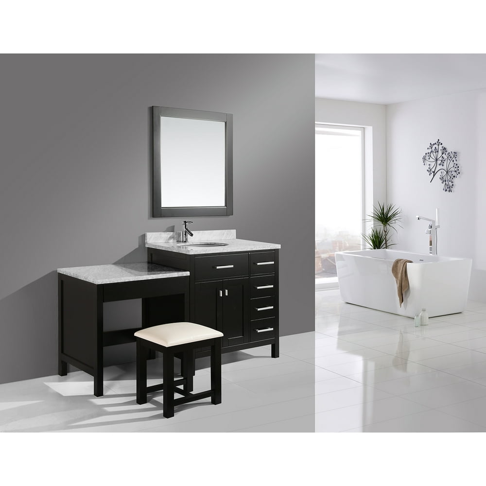 Design Element London 36" Single Sink Bathroom Vanity Set in Espresso