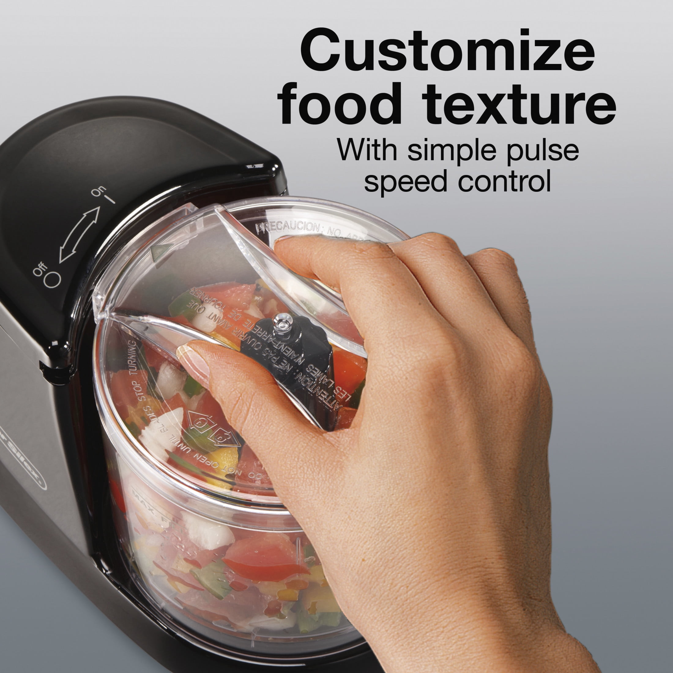 Proctor Silex Electric Food Chopper & Mini Food Processor, 1.5 Cup, Black