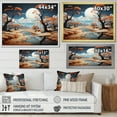 thumbnail image 4 of Designart "Bizare Desert Mirage I" Surrealism Floater Framed Wall Decor, 4 of 7