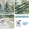 thumbnail image 2 of Fsddascl Green Christmas Tree Blackout Curtains for Bedroom/Living Room, Thermal Insulated Kitchen Curtains, Green Xmas Tree Snowflake Rustic Grommet Darkening Window Treatment Drapes 42"x63"x2, 2 of 6
