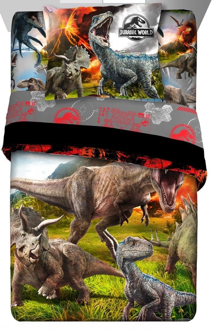 Full Size Jurassic World Dinosaur Erupt Full Comforter ...