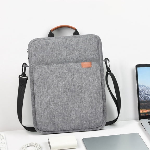 Tablet Bag Suitable for 13-inch Tablet, Double Layer Lightweight Waterproof Shoulder Crossbody Bag