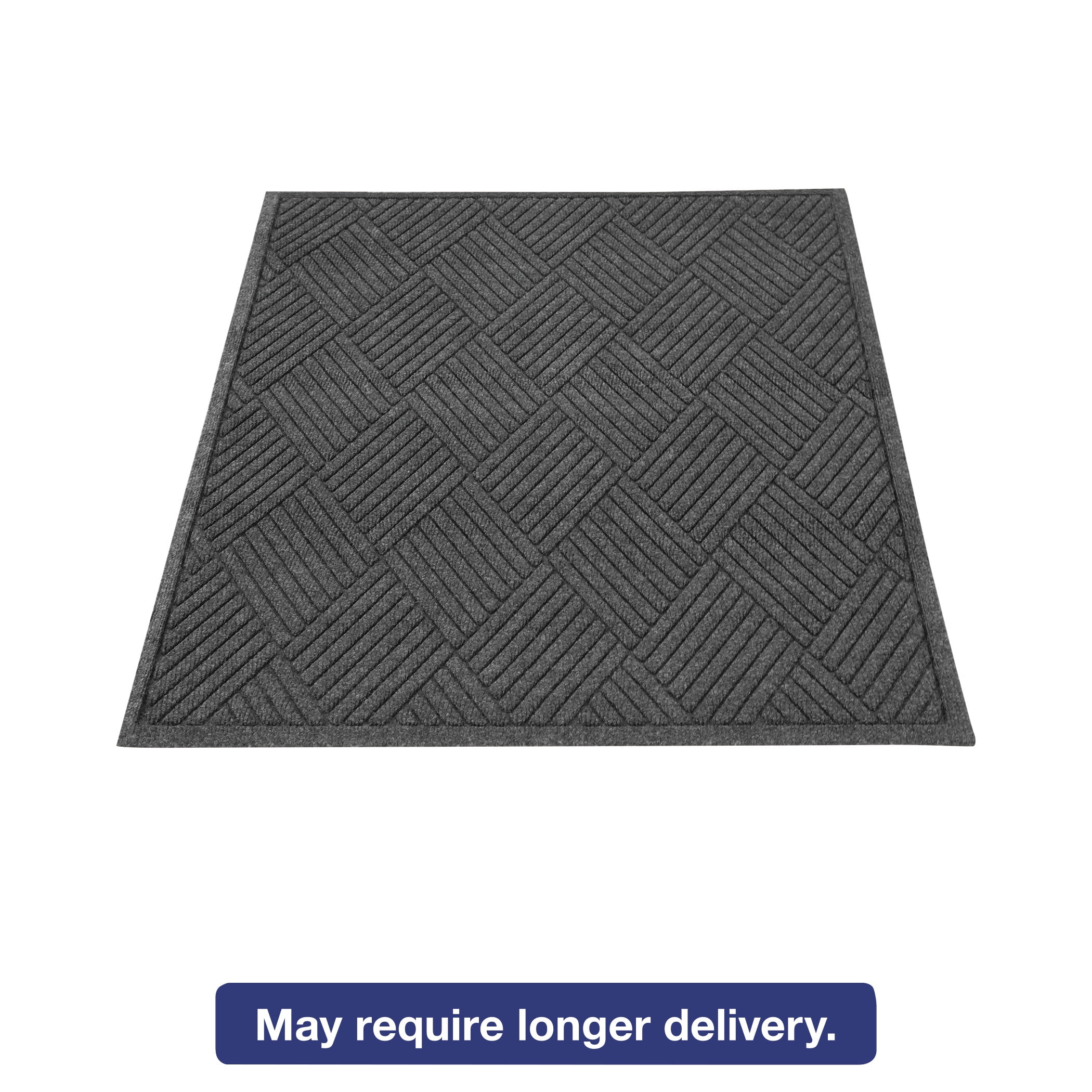 Guardian EcoGuard Diamond Floor Mat, Rectangular, 36 x 48, Charcoal