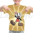 thumbnail image 3 of Camiseta de Cuphead para niños, camisetas de dibujos animados para niños y niñas, camisetas de juego de anime, camisetas de CUPHEAD, camisetas de manga corta de verano para niños, ropa, 3 of 5
