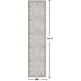 thumbnail image 2 of Light Gray Kitchen Rug 12 ft Long - Modern Boho Eclectic Floral Geometric Decor, Washable Low Pile Non-Slip Extra Long Wide Runner Rugs for Hallway, 3x12, 2 of 7