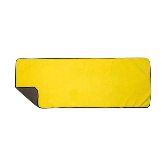 yulier Large Microfiber Car Drying Towel, Car Wash Cloths, Car Detailing Towel, Multi-Purpose Cleaning Cloth, Super Absorbent, Ultra Soft, Lint Free, 24'' X 63'', Gray/Yellow