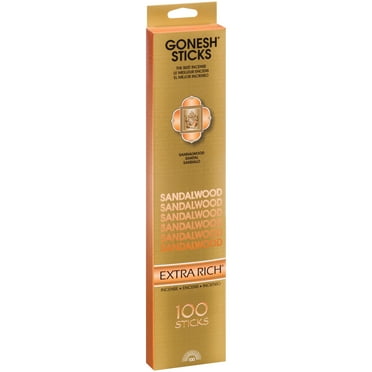 GoneshA® Extra RichA® Sandalwood Incense Sticks 100 ct Pack
