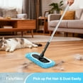 thumbnail image 6 of TidyBliss Reusable Microfiber Mop Pads 4 Pack Compatible with Sweeper (Blue), 6 of 9