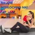 thumbnail image 3 of Yes4All 12 pcs Interlocking Exercise Foam Mats, Cover 48 sqft, 3/8 inch, Black and Gray Color, 3 of 8