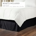 thumbnail image 4 of Tailored Pleated Bed Skirt Box Spring Frame Cover Dust Ruffle in Chocolate Brown for TwinXL Size Bedding by Comfort Canopy, 4 of 12