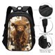 thumbnail image 3 of Easygdp Cow With Butterflies Lilies Mochila para Laptop de Viaje con Puerto USB, Mochila para Laptop con Puerto de Carga USB para Mujeres y Hombres, 3 of 7