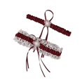 thumbnail image 1 of Thigh Garters For Women Elegant Bridal Garters And White For Wedding Ceremony About 17 X 5 X 0.5Cm 1 Pair, 1 of 3