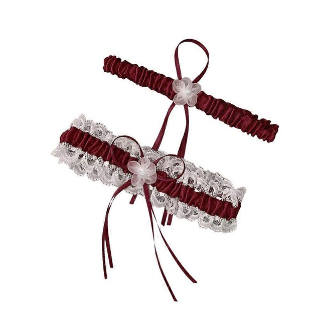Thigh Garters For Women Elegant Bridal Garters And White For Wedding Ceremony About 17 X 5 X 0.5Cm 1 Pair