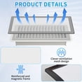 thumbnail image 6 of IUU - Extra Strong Magnetic Air Vent Screen Cover for Floor 5-Pack (5" x 13", White), 6 of 7
