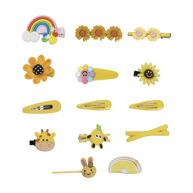 SUNSIOM Little Girls Princess Hairpins, Sweet Style Animal/Flower Bangs Clip