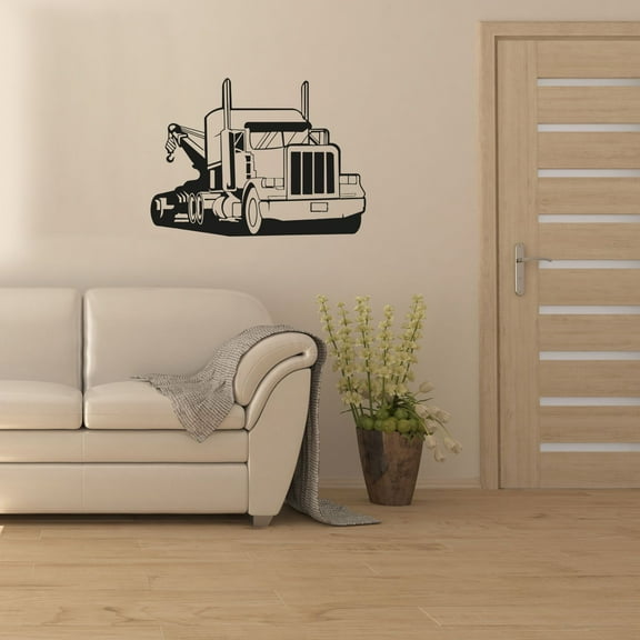 Tow Truck Trucks Monster Truck Toy Cars Vehicle Wall Sticker Art Decal for Girls Boys Room Bedroom Nursery Kindergarten House Fun Home Decor Stickers Wall Art Vinyl Decoration Size (20x30 inch)