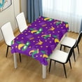 thumbnail image 7 of Coolnut Mardi Gras Rectangle Tablecloth Spill-Proof Polyester Table Cloth Table Cover for Kitchen Dining Picnic Holiday Party Decoration,60"x108", 7 of 7