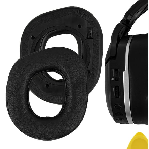 Geekria QuickFit Ear Pads Replacement Compatible with Turtle Beach Stealth 700 Gen 2/Gen 2 MAX Headphones, Ear Cushions (Black)