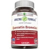 Amazing Nutrition- Quercetin 800 Mg with Bromelain 165 Mg, 120 Vcaps: A Potent T, Pack of 2