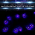 thumbnail image 3 of Guirnalda de luces LED con forma de estrella de color azul, 5 m, 40 bombillas para dormitorio, césped, jardín y vacaciones, 3 of 8