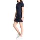 thumbnail image 4 of INSPIRE CHIC Women's Casual Point Collar Short Sleeve Polo Dress Navy Blue L, 4 of 6