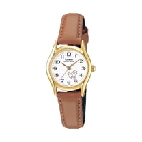 Casio Women’s White Dial Analog Watch with Tan Leather Strap - LTP-1094Q-7B7RDF