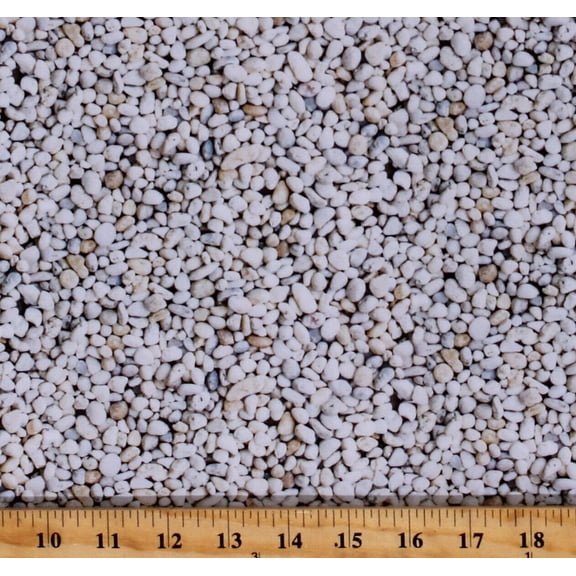 Cotton Pebbles Beach Rocks Nature Grey Cotton Fabric Print by the Yard (DP23365)