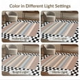 thumbnail image 7 of ODIKA Plaid Striped With Farmhouse Checkerboard Border Accents Buffalo Flowing Dynamic Pet Friendly & Kids Safe Play for Playroom, Bedroom, Reading Nook, 7 of 7