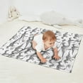 thumbnail image 2 of White Dinosaurs Skeletons Pattern Blanket,Comfortable Soft Flannel Throw Blanket,All Season,Warm Lightweight Blankets for Sofa Bed Couch Living Room Chair,30"x40", 2 of 4