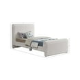 thumbnail image 3 of Meridian Furniture Stylus Cream Boucle Fabric Twin Bed, 3 of 8
