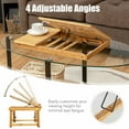 thumbnail image 5 of Gymax Bamboo Laptop Desk Multi-Position Adjustable Bed Tray w/Drawer Heat Dissipation, 5 of 6