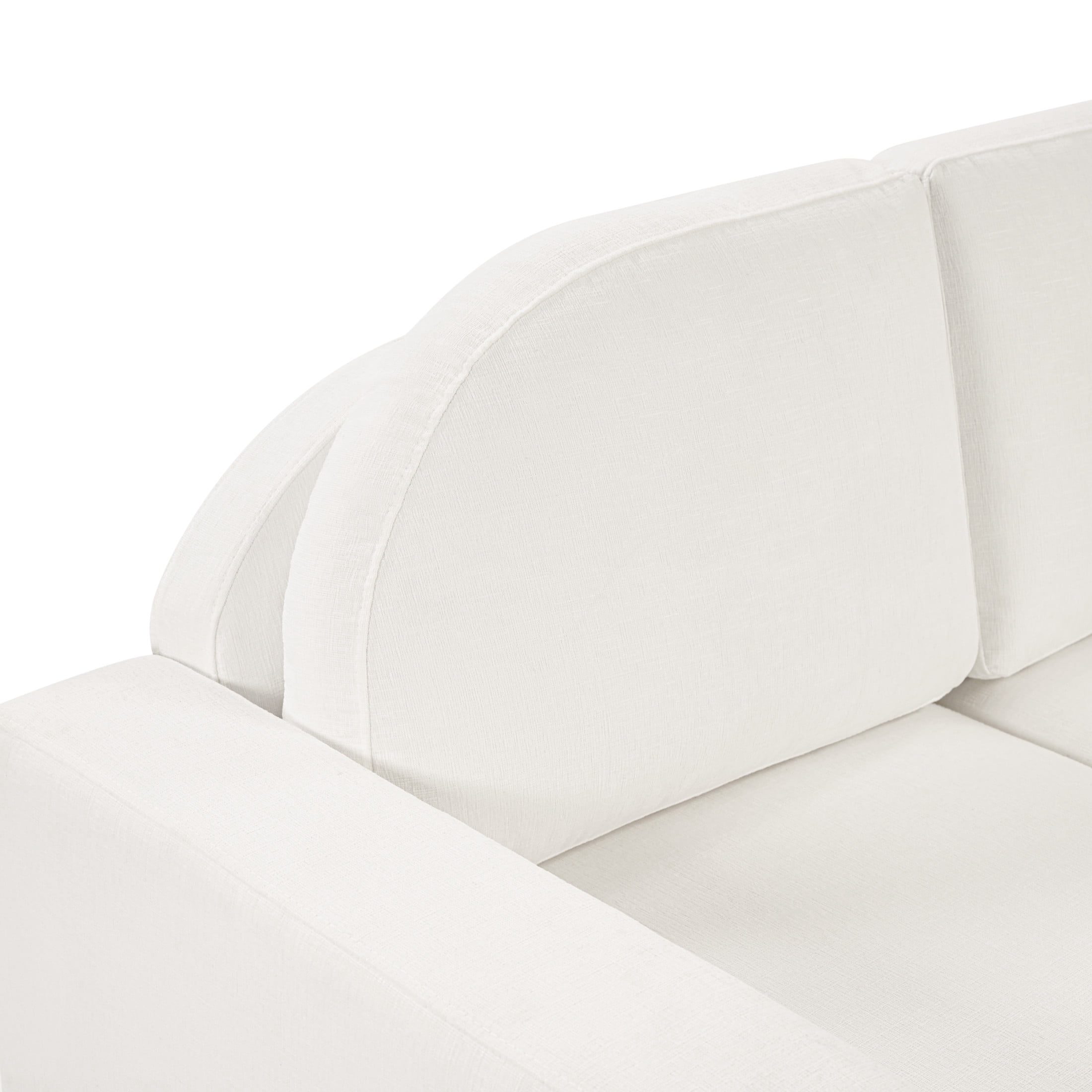 Christopher Knight Home 84.7" Modern Chenille Sofa Couch with Curved Backrest, 3 Seats, Beige