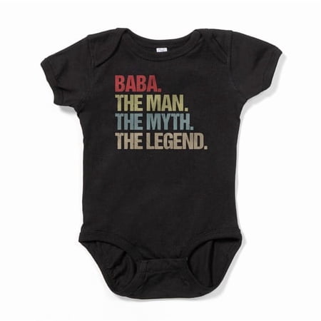 CafePress - Baba The Man Myth Legend Father's Day Gift Idea - Cute Infant Baby Bodysuit Romper