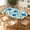 Blue Tulip Vine, variant on YESAD Elastic Tablecloth For Oval Tables, Waterproof Tablecover For Up To 42X68in Oval Table Cover, Dining Tablecover For Indoor And Outdoor, Holiday, Boho-Block