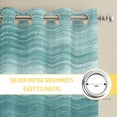 thumbnail image 6 of Duck Green Kitchen Curtains Window Panels, Vintage Modern Abstract Art Ombre Insulated Window Treatment Curtain, Grommet Curtains for Bedroom/Living Room/Bathroom, 2 Piece 42"Wx63"L, 6 of 8