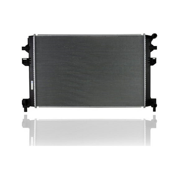 Radiator - Cooling Direct Compatible/Replacement for '15-15 VW Volkswagen Golf Hatchback 4Cy 2.0 Turbo Diesel, 19-21 Jetta Sedan/Golf 4Cy/1.4 Turbo Auxiliary Plastic Tank, Aluminum Core - 5Q0121251HS