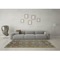 thumbnail image 3 of Ahgly Company Indoor Rectangle Oriental Light Blue Traditional Area Rugs, 5' x 7', 3 of 4